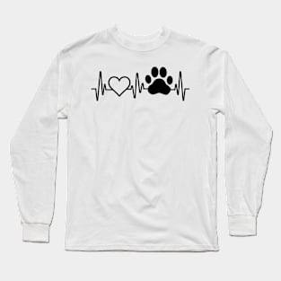 Paw Tshirt Ladies Heartbeat Long Sleeve T-Shirt